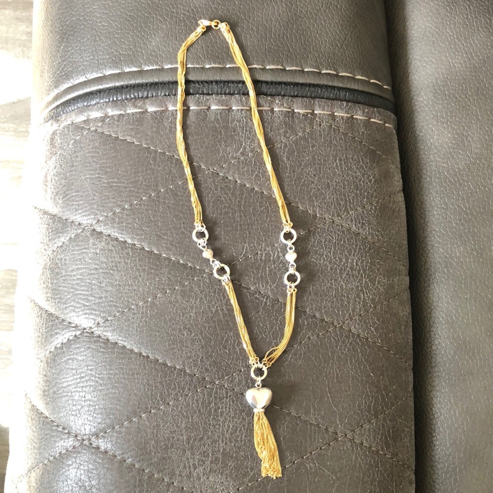 Elegant yellow and white gold chain